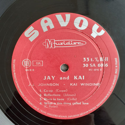 J.J. Johnson & Kai Winding : Jay & Kai (LP, Album, RE)