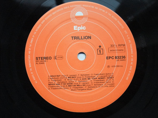 Trillion (3) : Trillion (LP, Album)