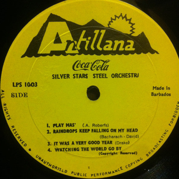 Silver Stars Steel Orchestra : Sponsored By Your Coca-Cola Bottler, Trinidad (LP, Promo)