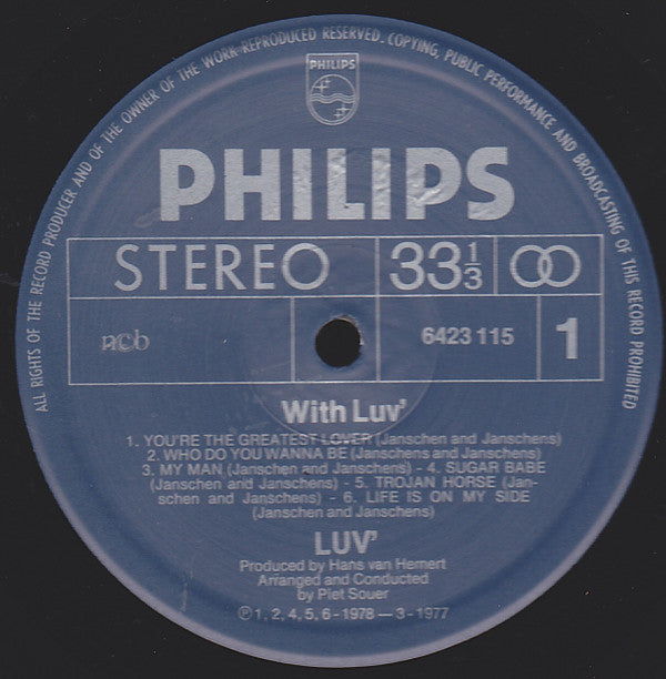 Luv' : With Luv' (LP, Album)