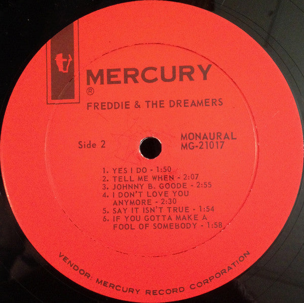 Freddie & The Dreamers : Freddie & The Dreamers (LP, Album, Mono)