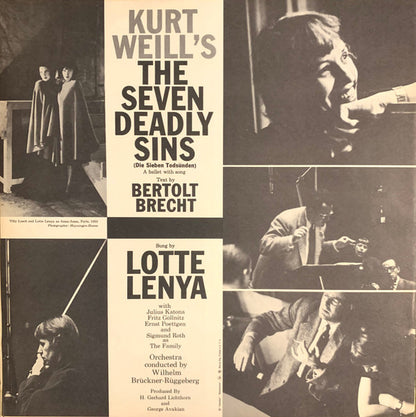 Lotte Lenya : Kurt Weill's The Seven Deadly Sins (LP, Album)