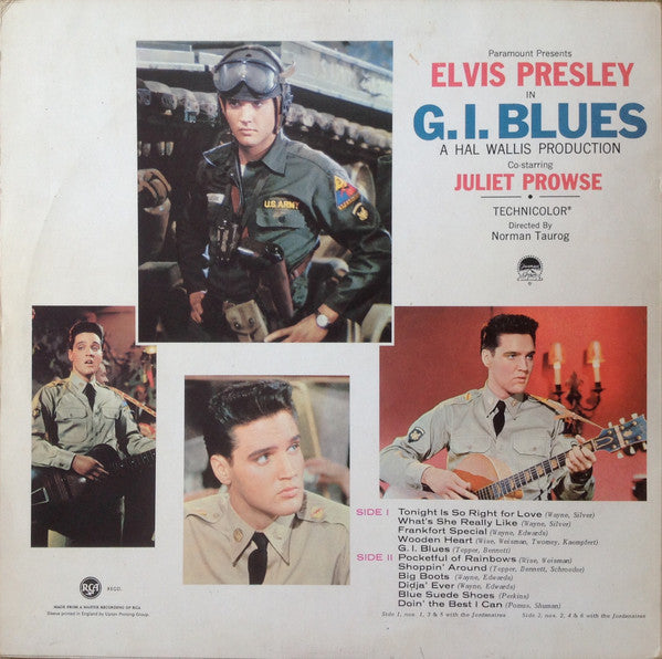 Elvis Presley : G.I. Blues (LP, Album, RE)