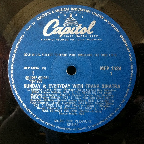 Frank Sinatra : Sunday And Every Day With Frank Sinatra (LP, Comp, Bla)