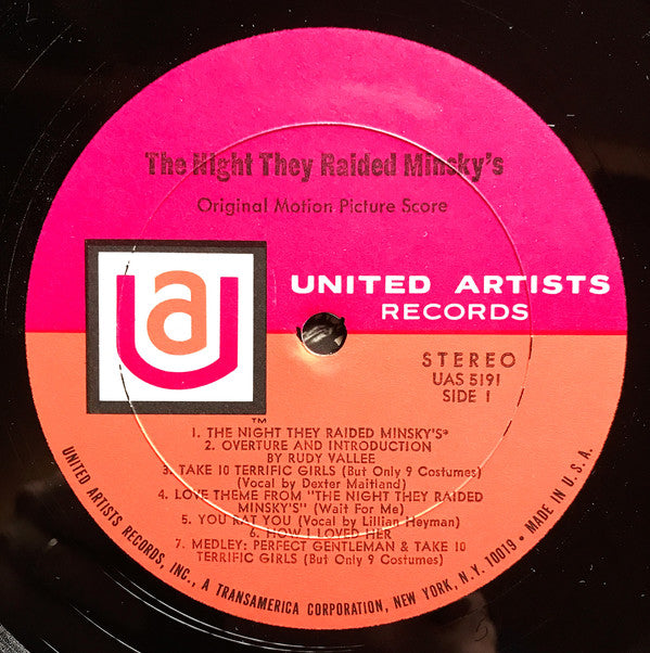 Various : The Night They Raided Minsky's (LP)