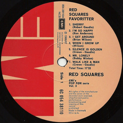 The Red Squares : Red Squares Favoritter (LP, Comp)