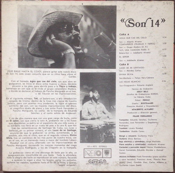 Adalberto Alvarez Presenta Son 14 : Presenta: "Son 14" (LP, Album)