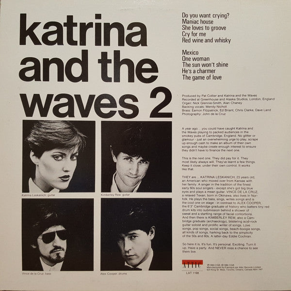 Katrina And The Waves : Katrina And The Waves 2 (LP, Album)