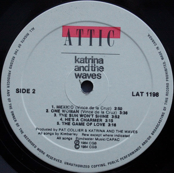 Katrina And The Waves : Katrina And The Waves 2 (LP, Album)