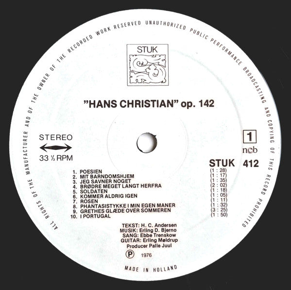 Ebbe Trenskow : ”Hans Christian” Op. 142 (LP, Album)
