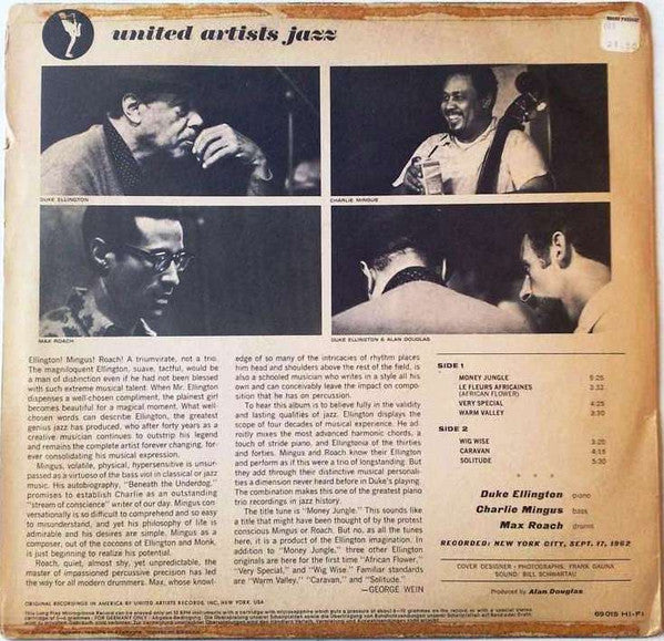 Duke Ellington • Charles Mingus • Max Roach : Money Jungle (LP, Album)