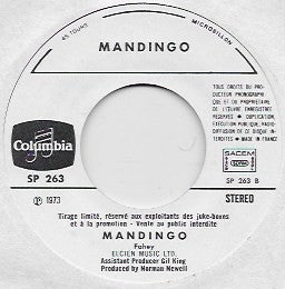 Mandingo (6) : Medicine Man (7", Single, Jukebox, Ltd, Promo)