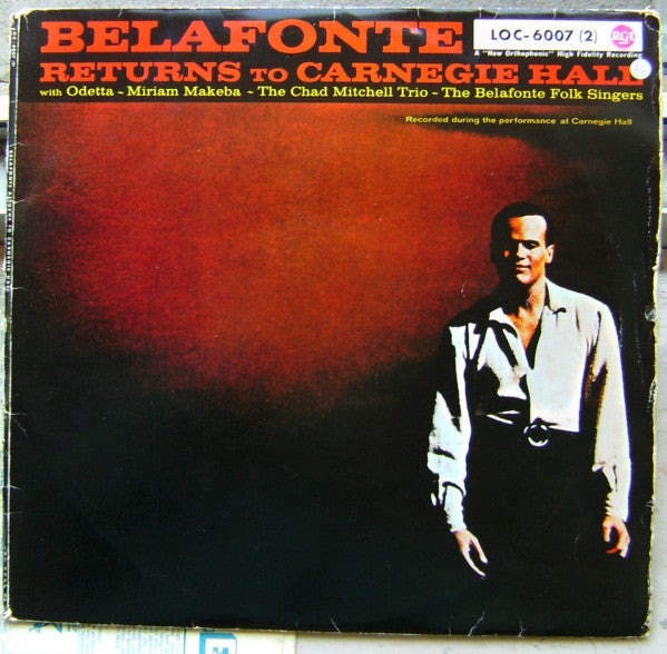 Harry Belafonte : Belafonte Returns To Carnegie Hall (2xLP, Album, Mono)