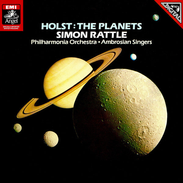 Gustav Holst, Sir Simon Rattle, Philharmonia Orchestra • The Ambrosian Singers : The Planets (LP)