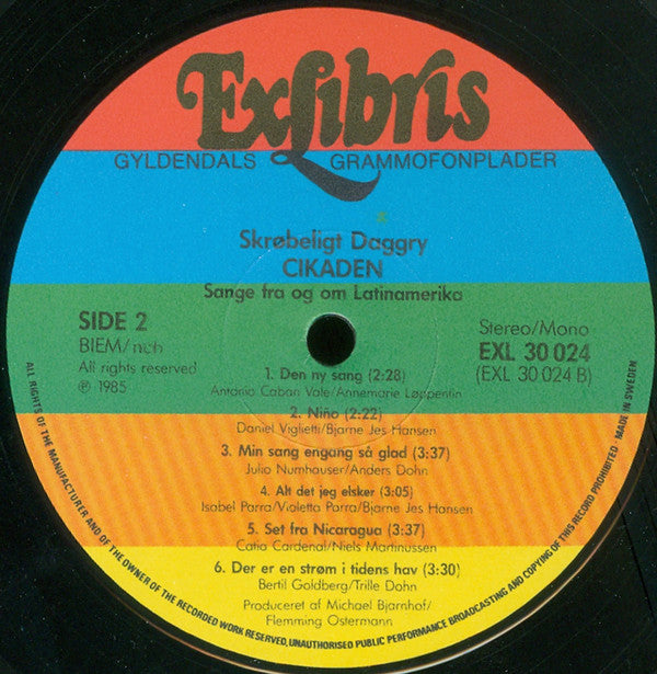 Skrøbeligt Daggry : Cikaden (Sange Fra Og Om Latinamerika II) (LP, Album)