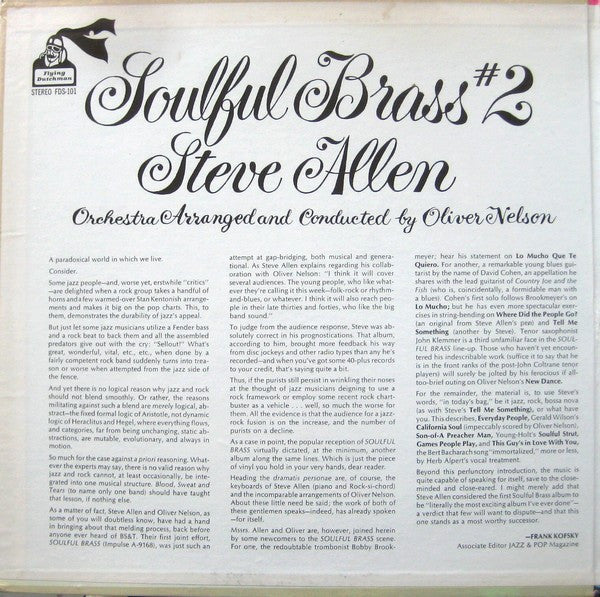 Steve Allen (3) : Soulful Brass #2 (LP, Album)