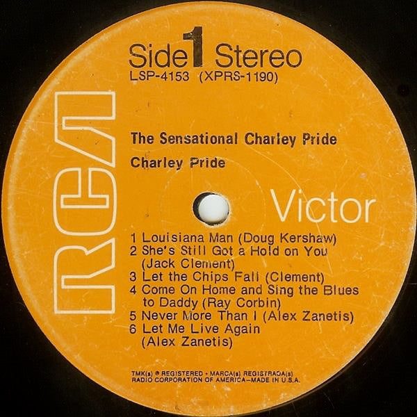 Charley Pride : The Sensational Charley Pride (LP, Album, Ind)