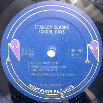 Stanley Clarke : School Days (LP, Album, PR )