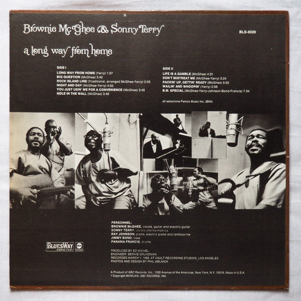 Sonny Terry & Brownie McGhee : A Long Way From Home (LP, Album)