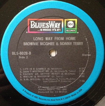 Sonny Terry & Brownie McGhee : A Long Way From Home (LP, Album)