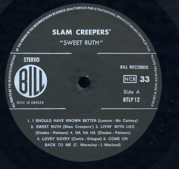 Slam Creepers' : Sweet Ruth (LP, Album)