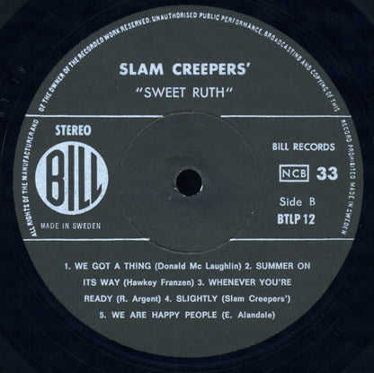 Slam Creepers' : Sweet Ruth (LP, Album)