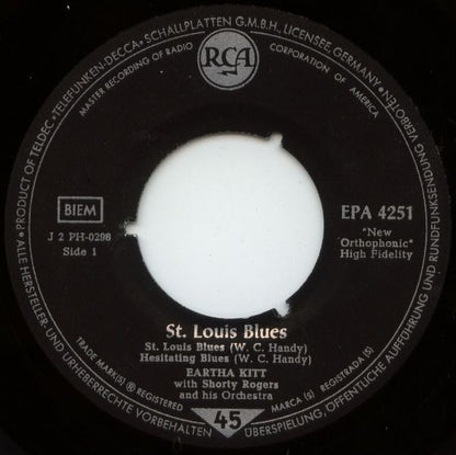 Eartha Kitt With Shorty Rogers And His Giants : St. Louis Blues (7", EP)