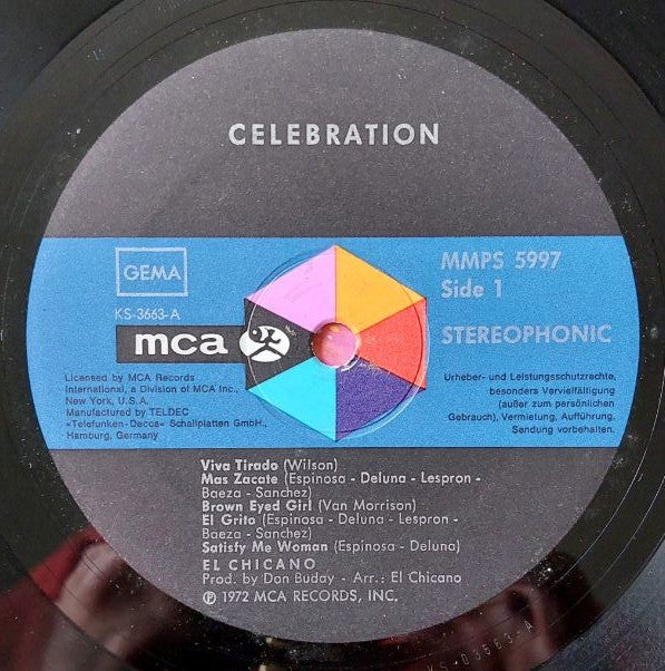 El Chicano : Celebration (LP, Album)