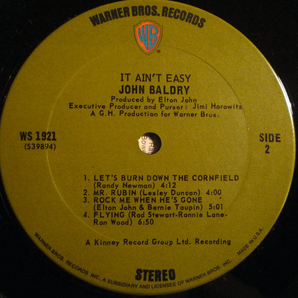 Long John Baldry : It Ain't Easy (LP, Album, Ter)