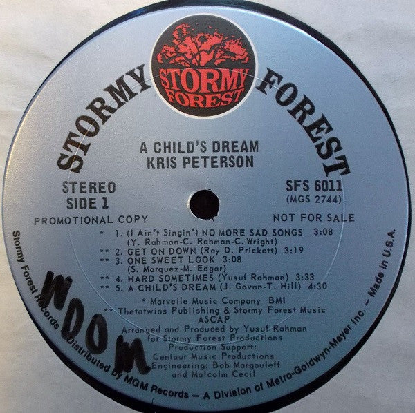 Kris Peterson : A Child's Dream (LP, Album, Promo)