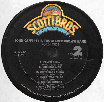 John Cafferty And The Beaver Brown Band : Roadhouse (LP, Album)
