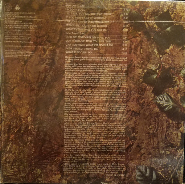 Gloria Lynne : I'm So In Love (LP, Album, RE)