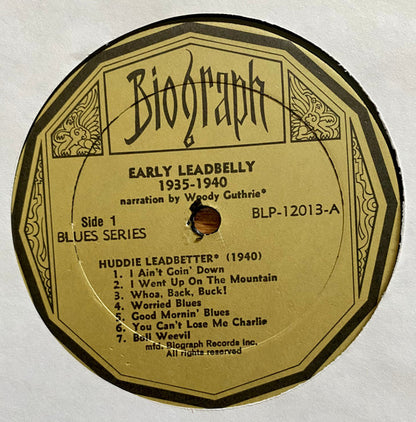 Leadbelly : Early Leadbelly 1935 - 1940 (LP, Comp)