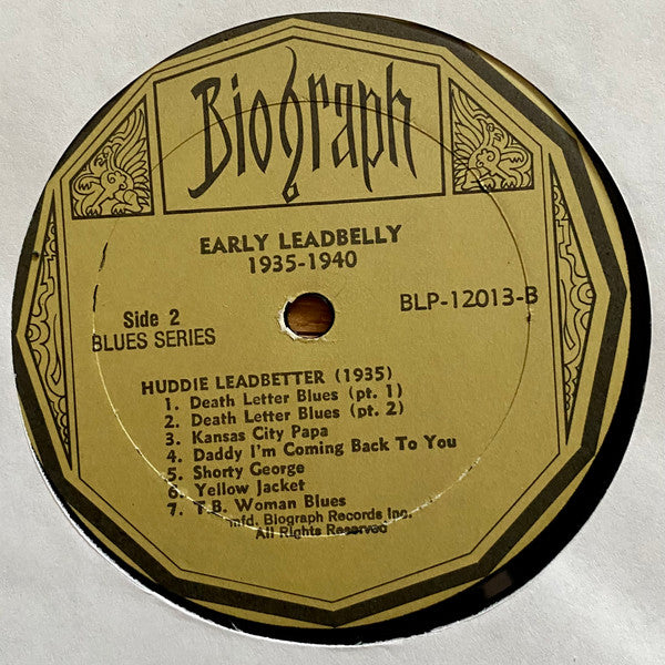 Leadbelly : Early Leadbelly 1935 - 1940 (LP, Comp)