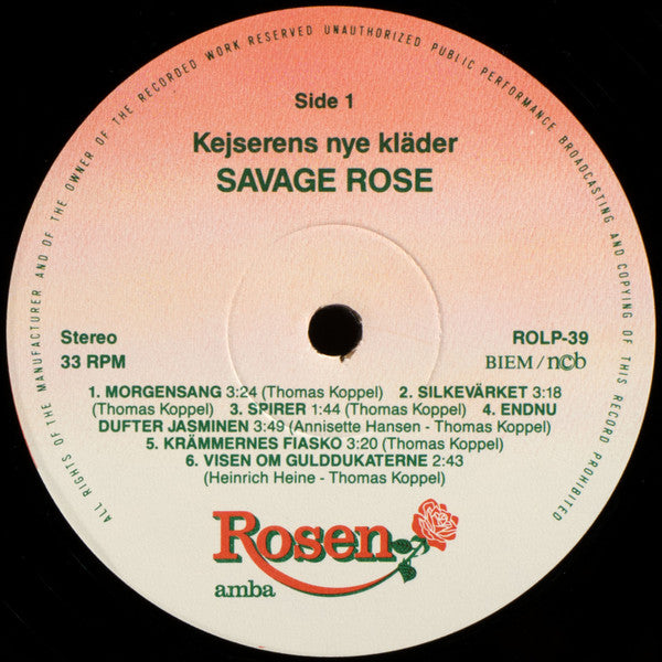 Savage Rose : Kejserens Nye Klæder (LP, Album)