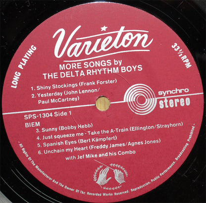 The Delta Rhythm Boys With Jef Mike And His Combo : More Songs By The Delta Rhythm Boys (LP, Album)