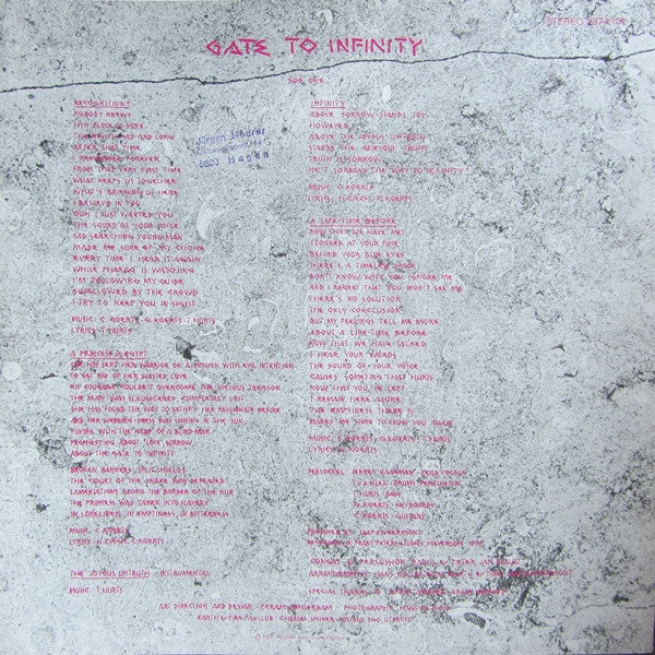 Earth And Fire : Gate To Infinity (LP, Album, inj)