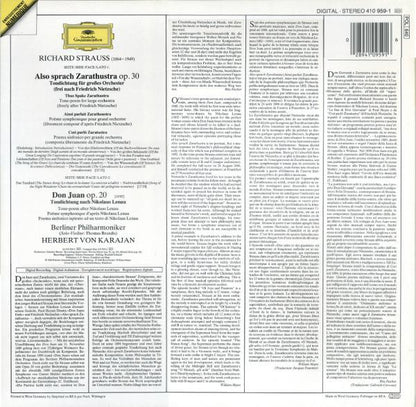 Richard Strauss • Herbert Von Karajan • Berliner Philharmoniker : Also Sprach Zarathustra - Don Juan (LP)