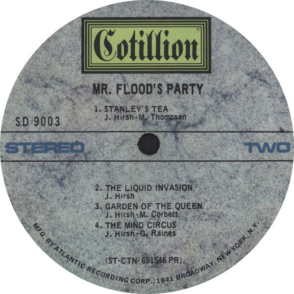 Mr. Flood's Party (2) : Mr. Flood's Party (LP, Album, Pre)