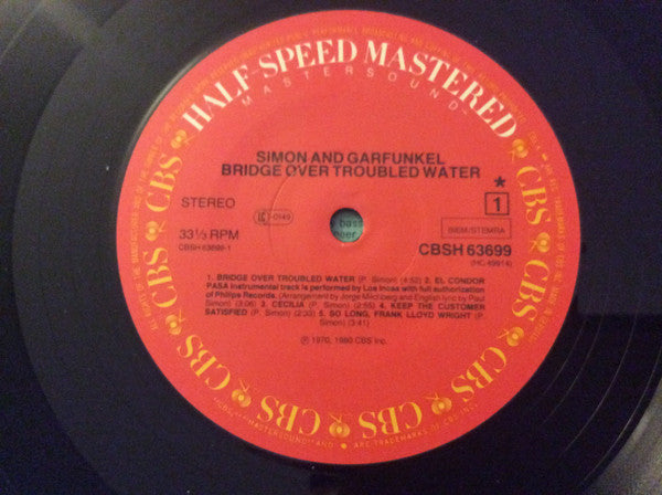 Simon & Garfunkel : Bridge Over Troubled Water (LP, Album, RE, Hal)