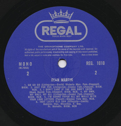 Dean Martin : Dean Martin (LP, Comp)