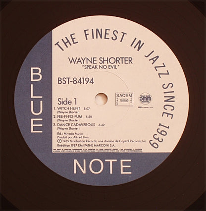 Wayne Shorter : Speak No Evil (LP, Album, RE, RM)