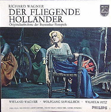 Richard Wagner, Chor Der Bayreuther Festspiele Und Orchester Der Bayreuther Festspiele, Wilhelm Pitz, Wolfgang Sawallisch, Wieland Wagner : Der Fliegende Holländer - Originalaufnahme Der Bayreuther Festspiele (Opernquerschnitt) (LP, Mono)