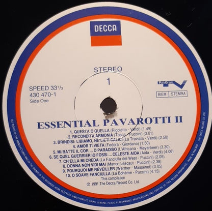 Luciano Pavarotti : Essential Pavarotti II (LP, Comp)