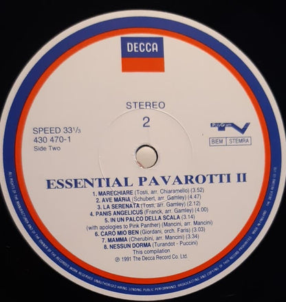 Luciano Pavarotti : Essential Pavarotti II (LP, Comp)