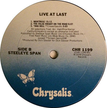 Steeleye Span : Live At Last! (LP, Album, Ter)