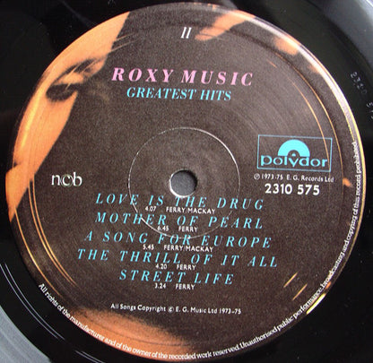 Roxy Music : Greatest Hits (LP, Comp)