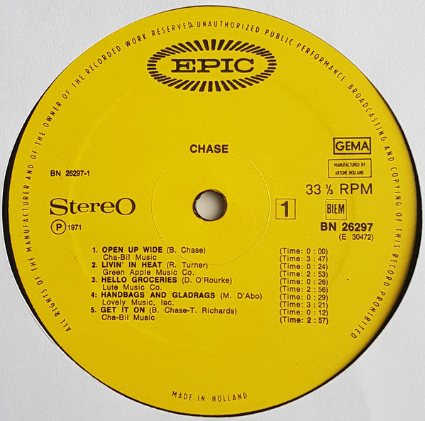 Chase (5) : Chase (LP, Album)