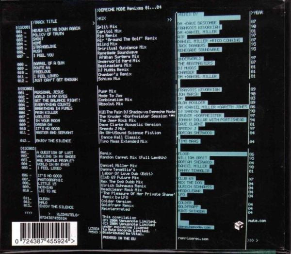 Depeche Mode : Remixes 81···04 (3xCD, Comp, Ltd)