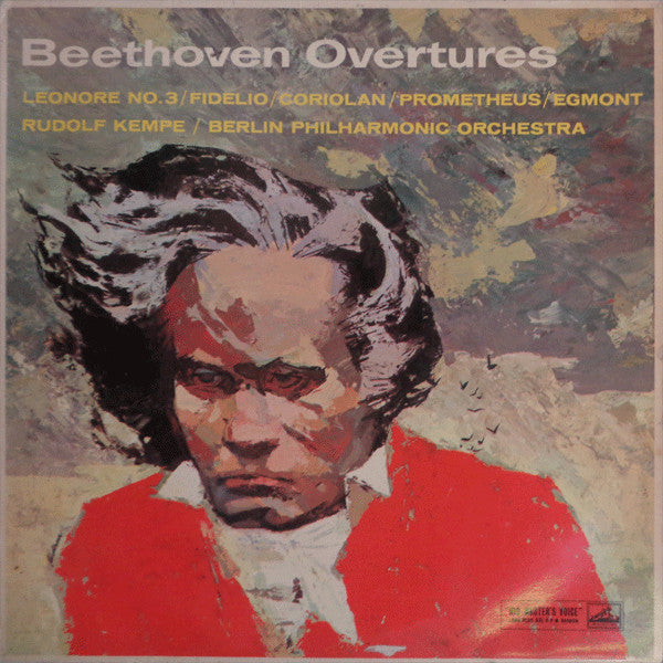 Ludwig van Beethoven - Rudolf Kempe / Berliner Philharmoniker : Overtures (LP, Mono)